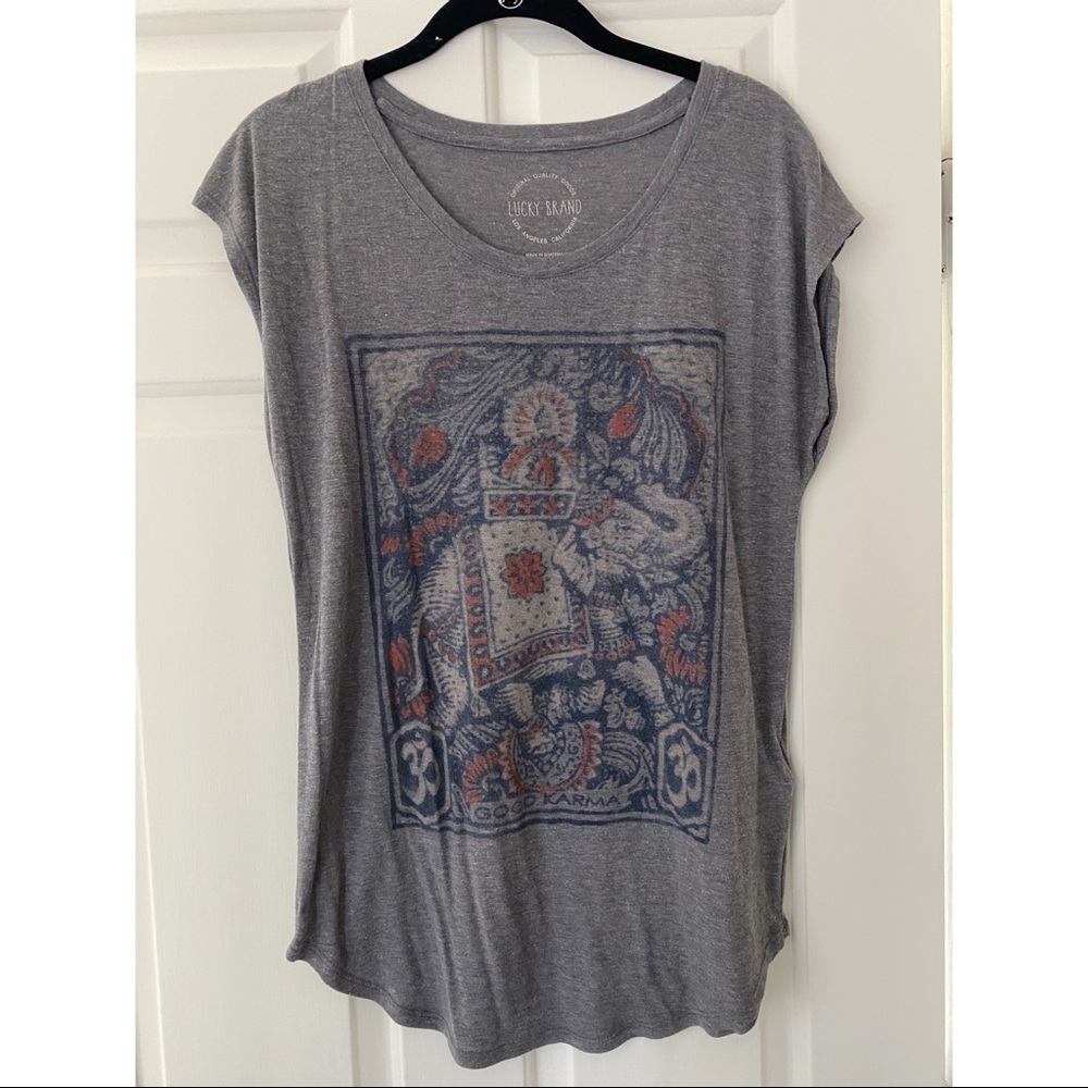 LUCKY BRAND Graphic Tee Sleeveless